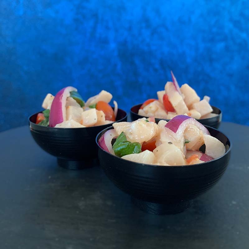 tartare mediterranea con pesce spada