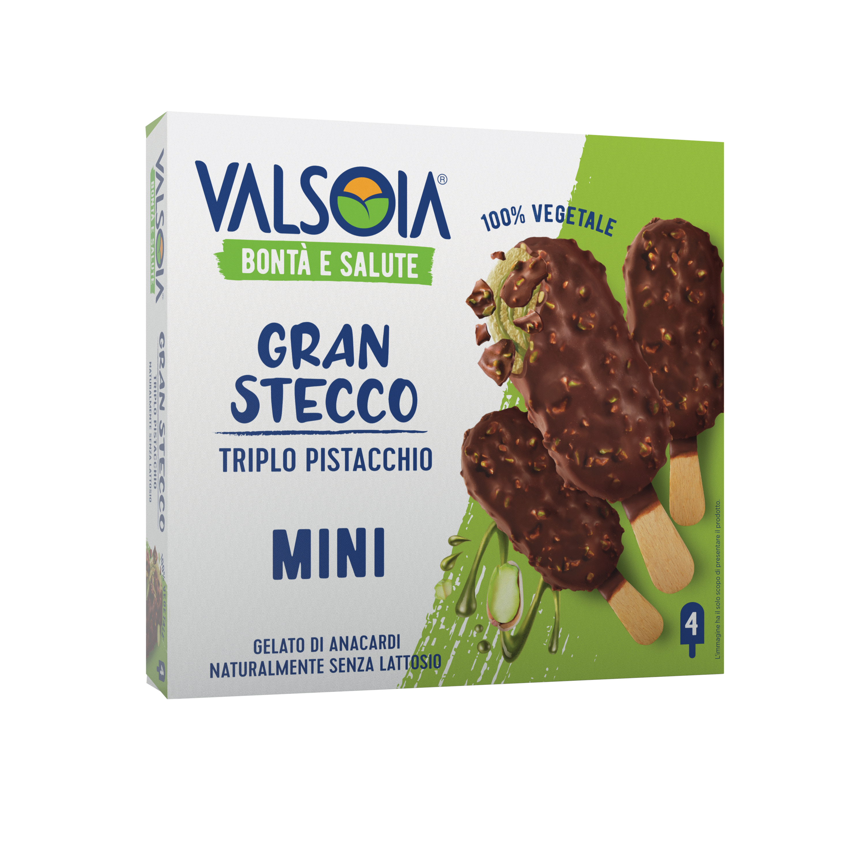 Gran Stecco Triplo Pistacchio Valsoia - 4pz - 320g