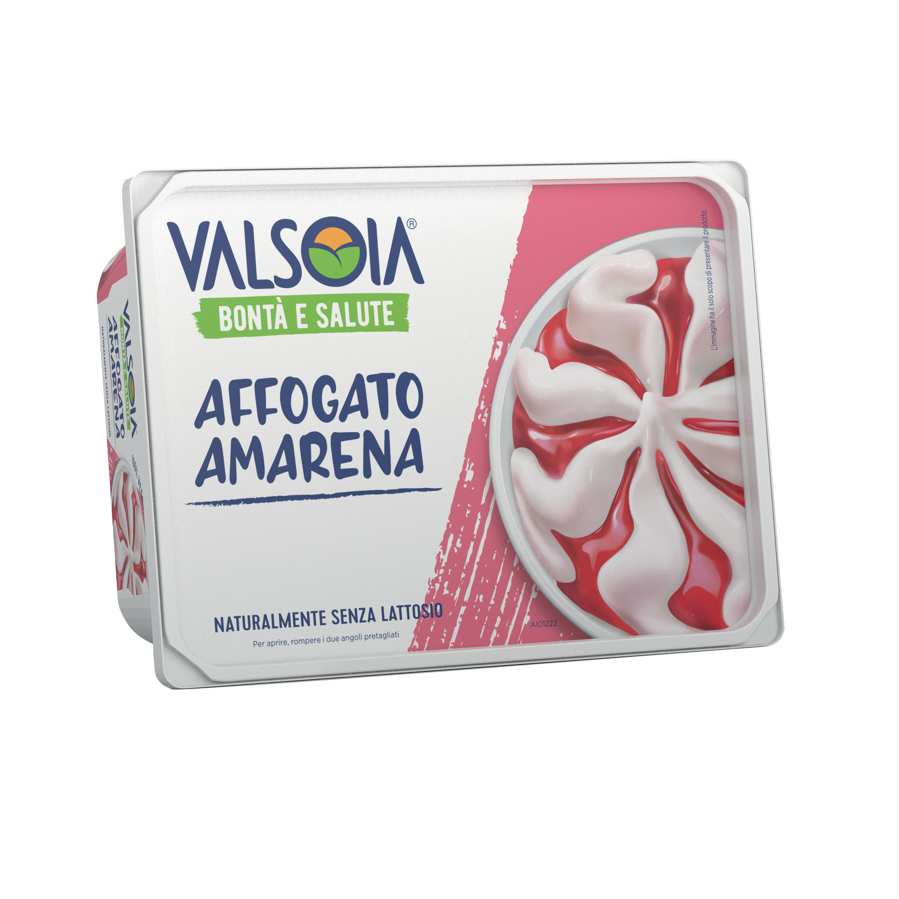 Vaschetta Gelato Valsoia - Affogato Amarena - 500g