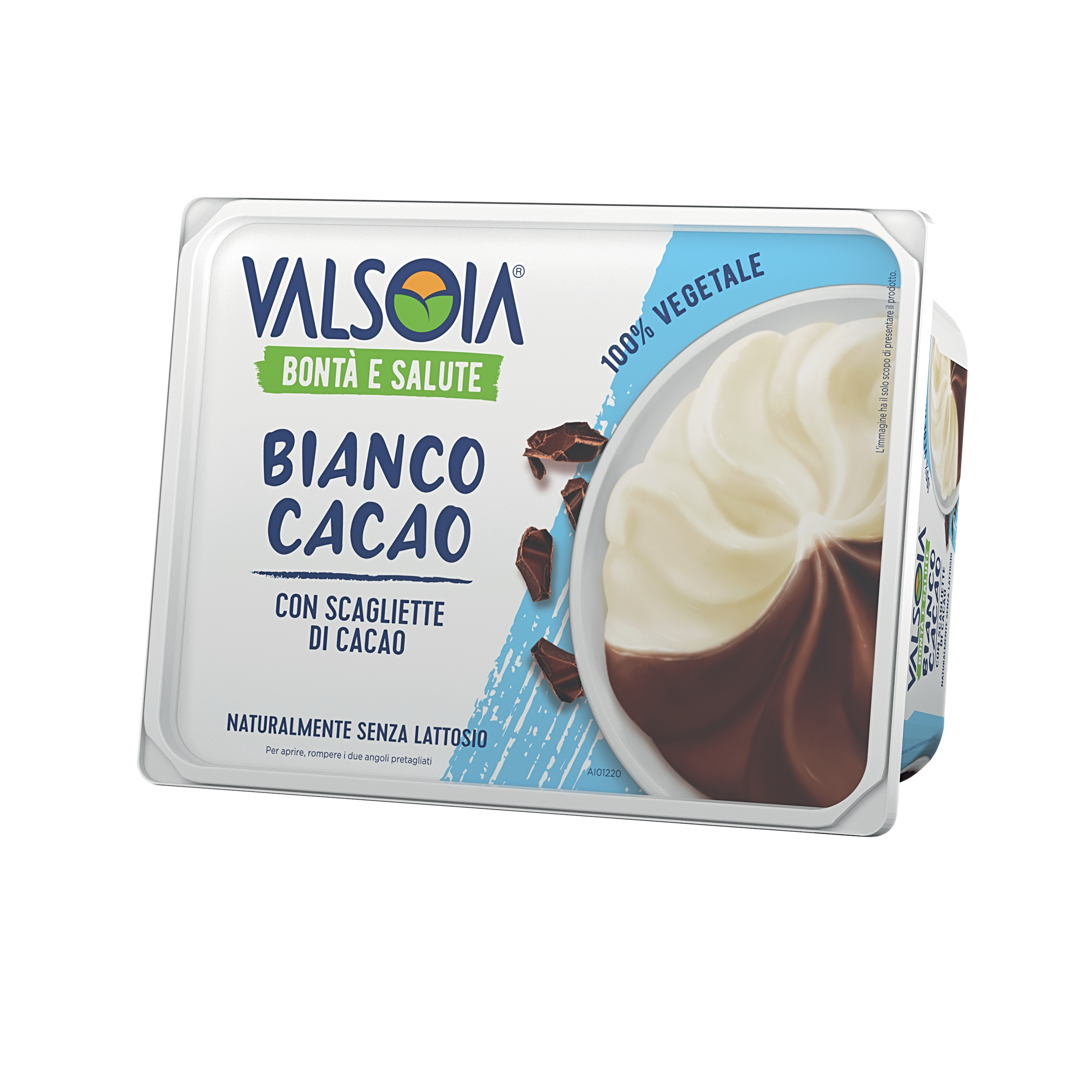 Vaschetta Gelato Valsoia - Bianco Cacao