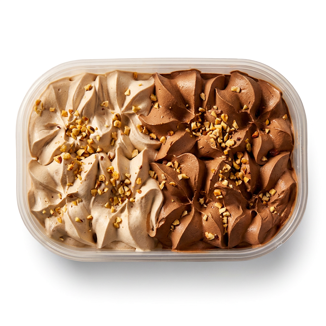 Vaschetta Gelato Siciliano - Bacio e Nocciola (1kg)