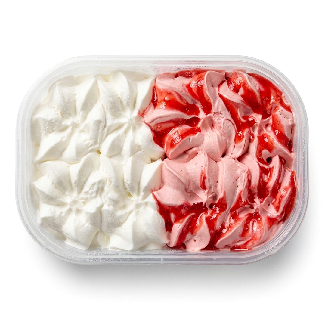 Vaschetta Gelato Siciliano - Fragola e Limone (1kg)
