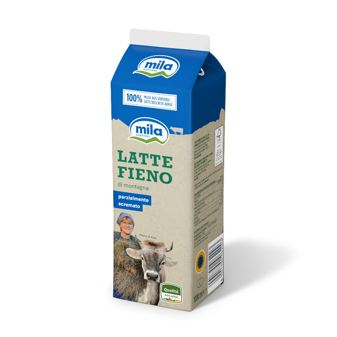 Latte Parzialmente Scremato Mila - 1L